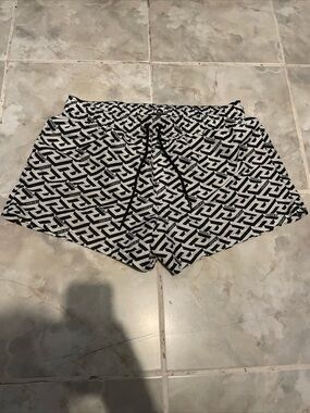 Versace Men’s “La Greca” Monogram Geometric Swim Trunks Shorts SZ 6 MSRP$598